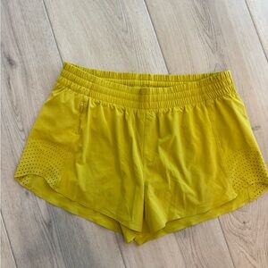 Athleta Yellow Running Short Size Medium